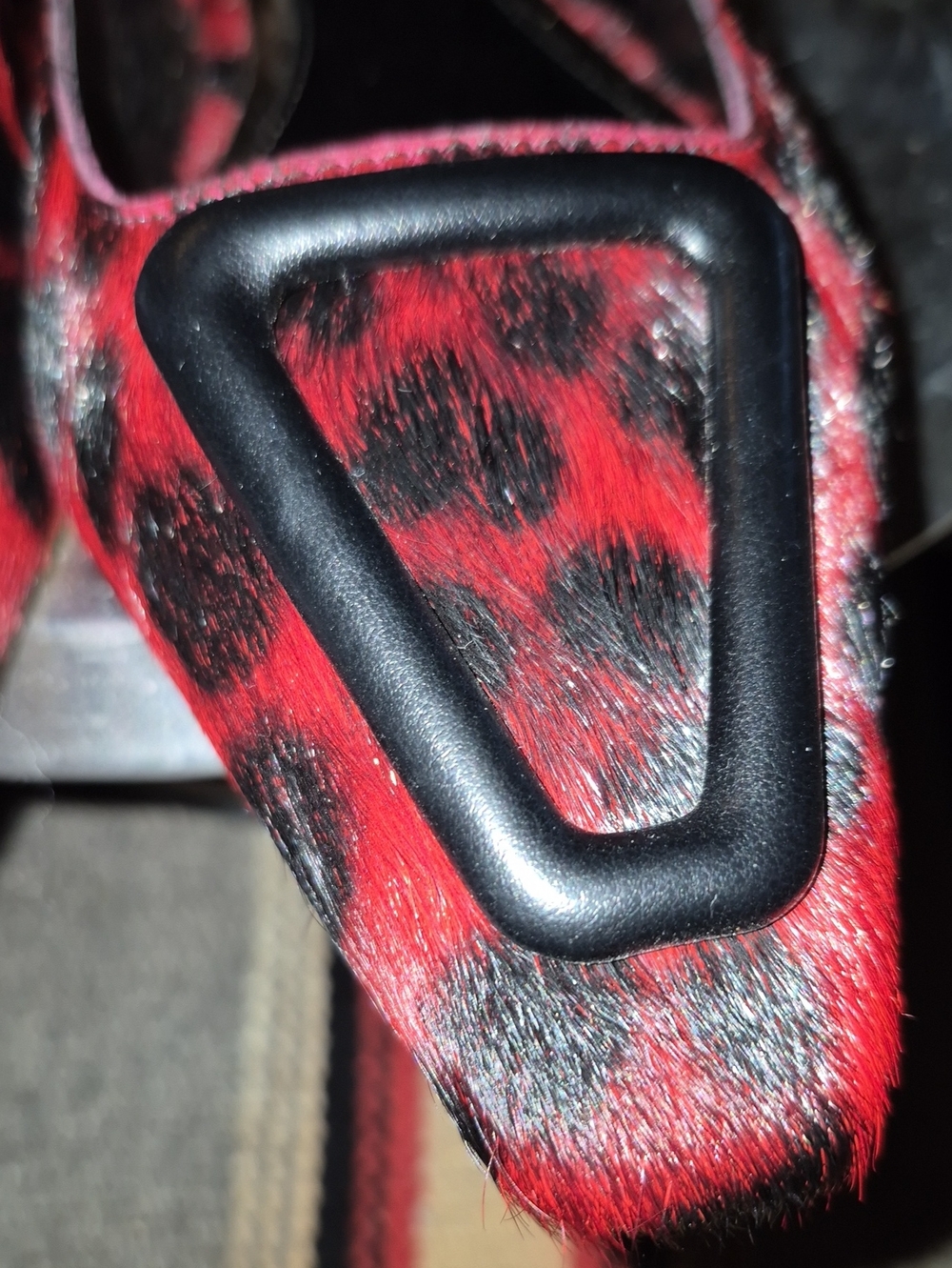 Vince Camuto flame&BlackSling Back Slide DyedCowHidehair,leather Sz.8.5 M(#1210) - Picture 8 of 14
